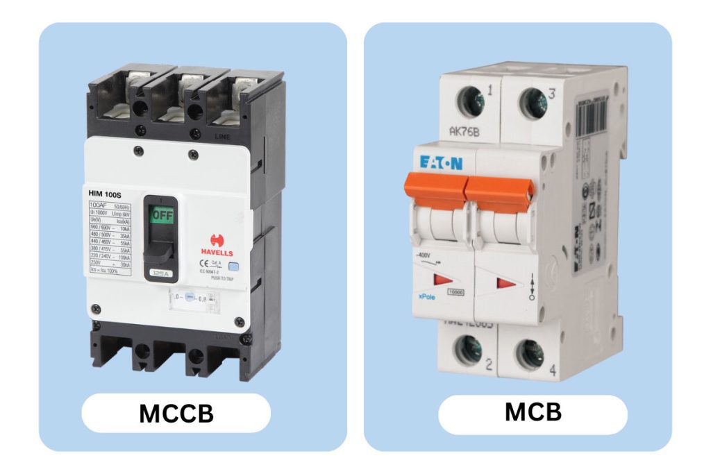 تفاوتهای بارز بین MCB و MCCB